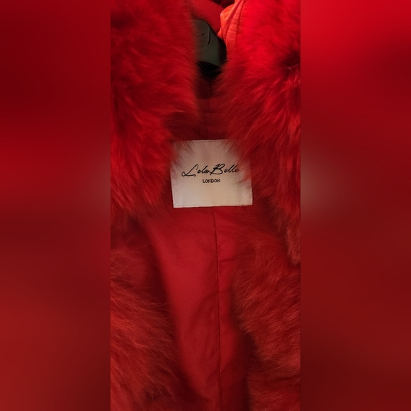 Red Fur Coat - Picture 3 of 4